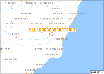 map of El Llano de Don Antonio