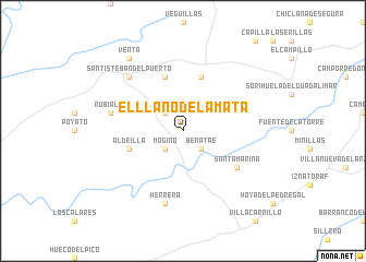 map of El Llano de la Mata