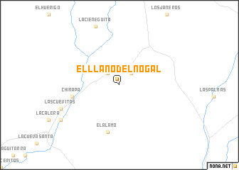 map of El Llano del Nogal