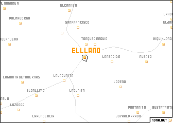 map of El Llano