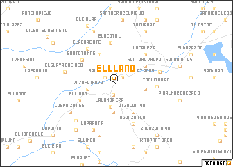 map of El Llano