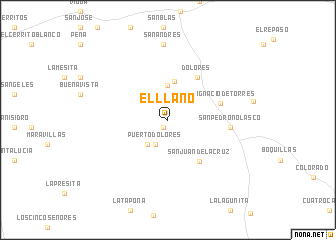 map of El Llano