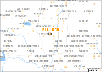 map of El Llano
