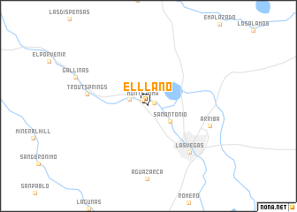 map of El Llano