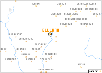 map of El Llano