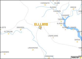map of El Llano