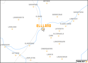 map of El Llano