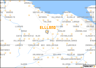 map of El Llano