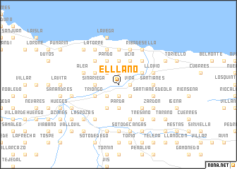 map of El Llano