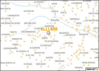 map of El Llano