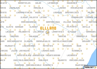 map of El Llano