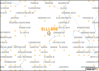 map of El Llano