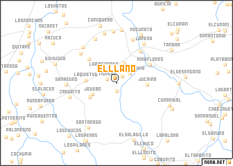 map of El Llano