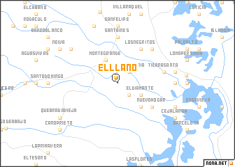 map of El Llano