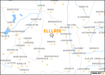 map of El Llano