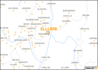 map of El Llano