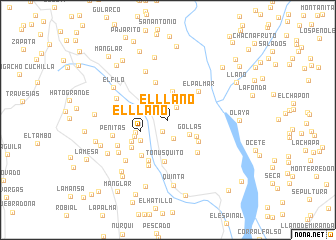 map of El Llano