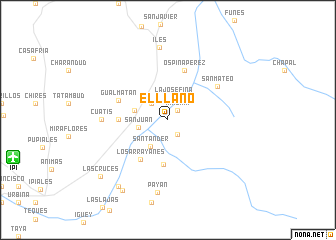 map of El Llano