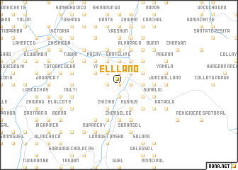 map of El Llano