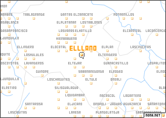 map of El Llano