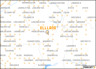 map of El Llano