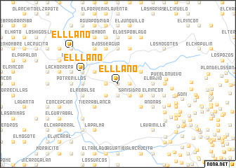 map of El Llano