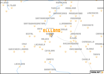 map of El Llano