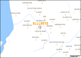 map of El Llanto