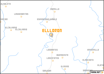 map of El Llorón