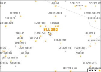 map of El Lobo