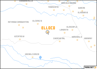 map of El Loco