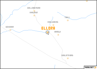 map of Ellora