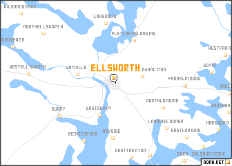 map of Ellsworth