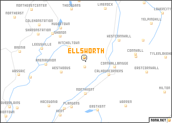 map of Ellsworth