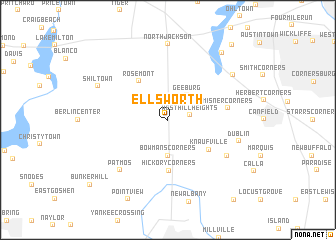 map of Ellsworth