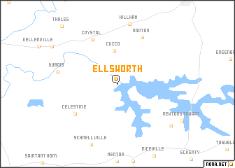 map of Ellsworth