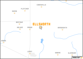 map of Ellsworth