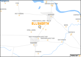 map of Ellsworth