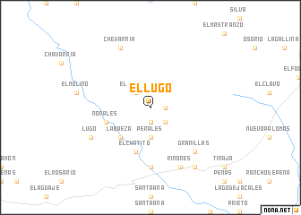 map of El Lugo