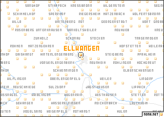 map of Ellwangen