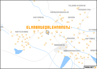 map of ‘Elmābād-e Qal‘eh Nārenj