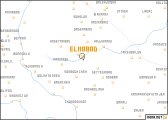 map of ‘Elmābād