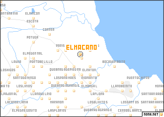 map of El Macano