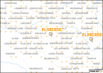 map of El Macano