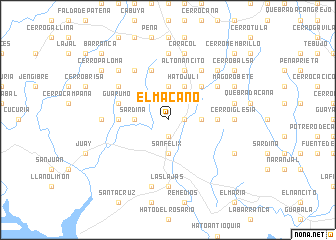 map of El Macano