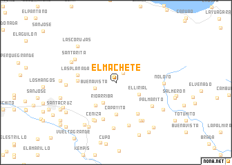 map of El Machete