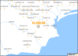 map of El Macho