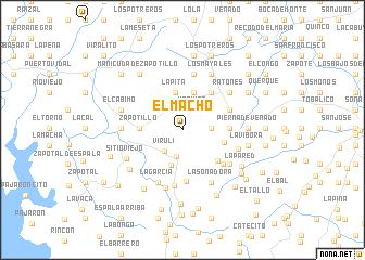 map of El Macho