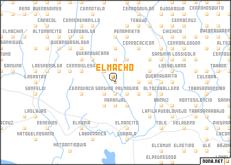 map of El Macho