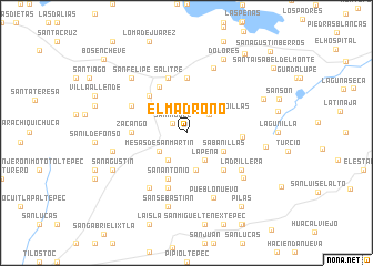 map of El Madroño